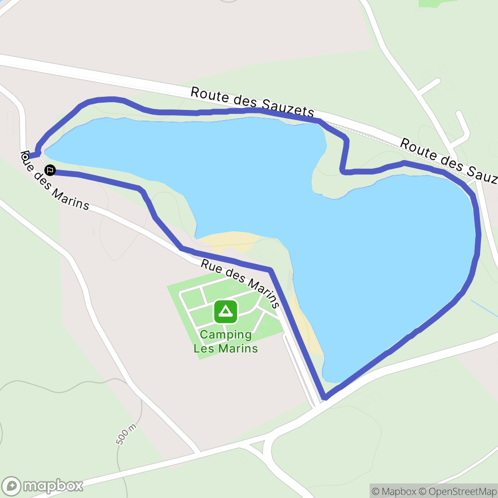 Lapeyrouse : carte du parcours de randonnée - France