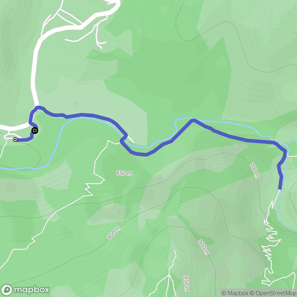 Estoublon : carte du parcours de randonnée - France