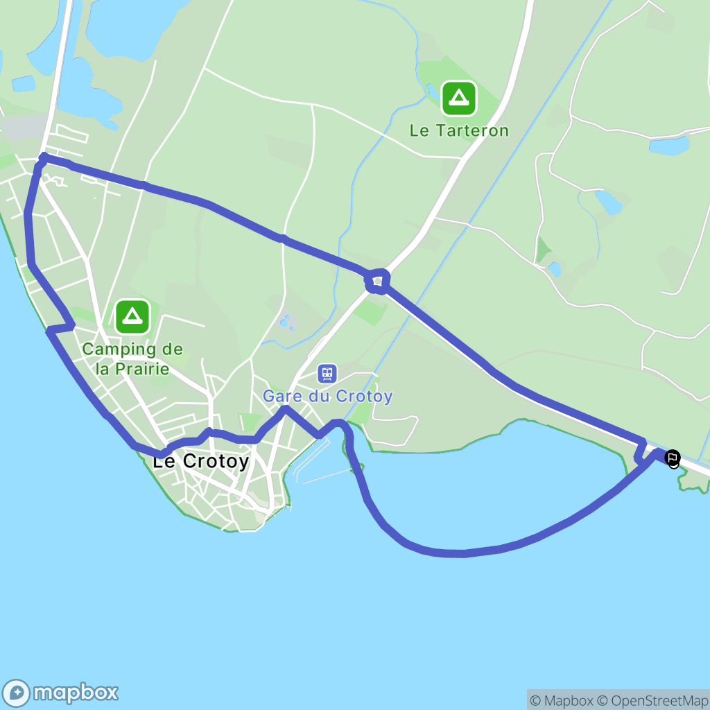 Favières : carte du parcours de randonnée - France