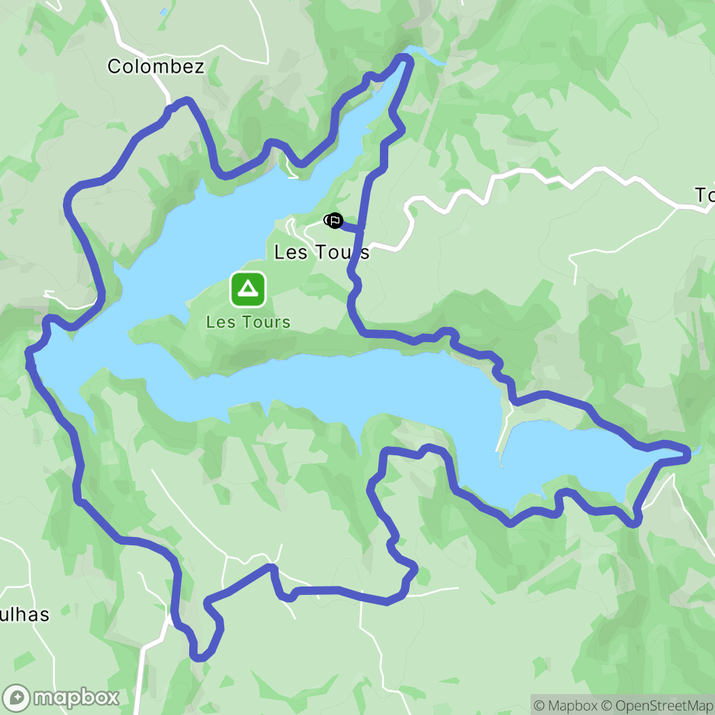 Saint-Amans-des-Cots : carte du parcours de randonnée - France