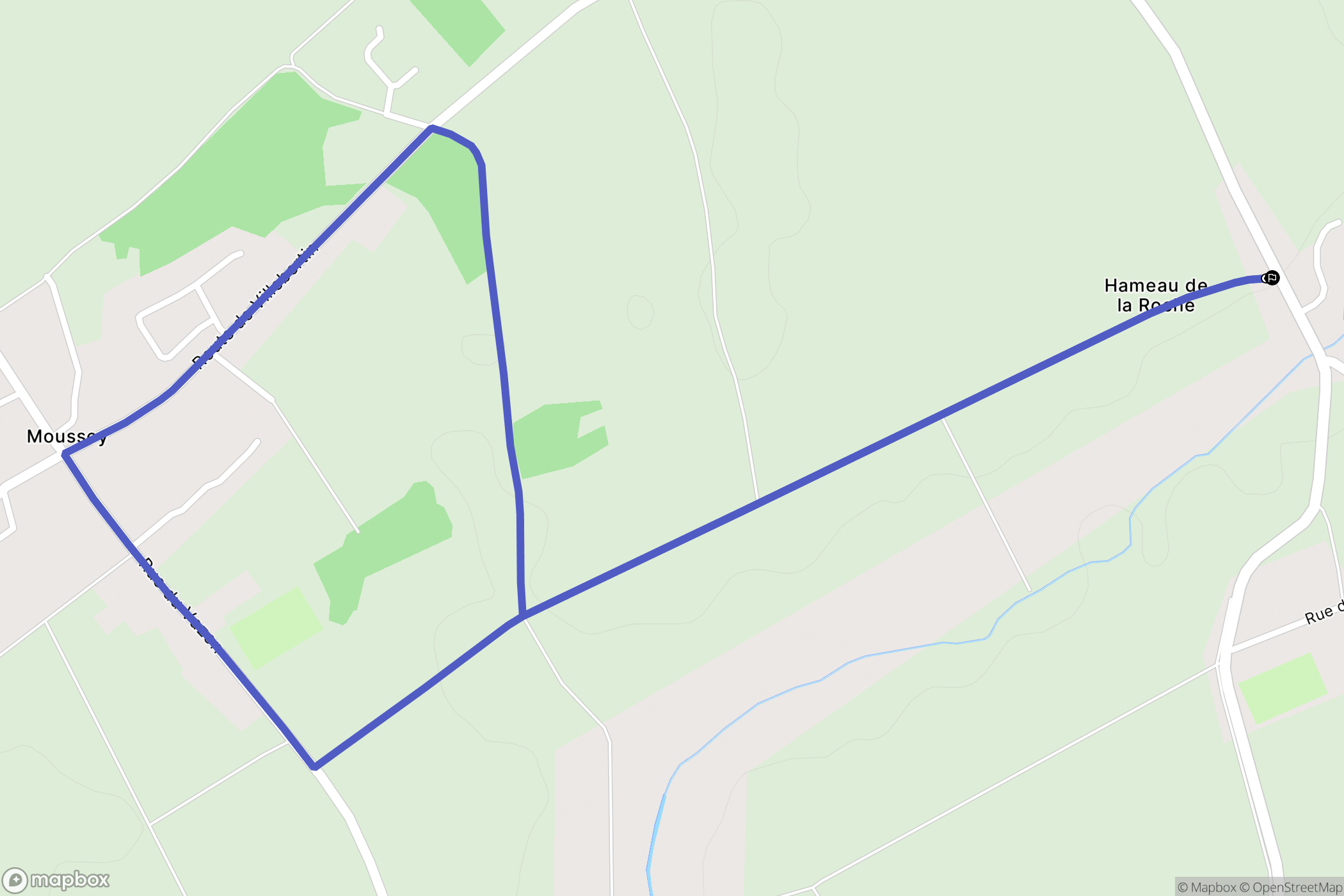Isle-Aumont : carte du parcours de randonnée - France