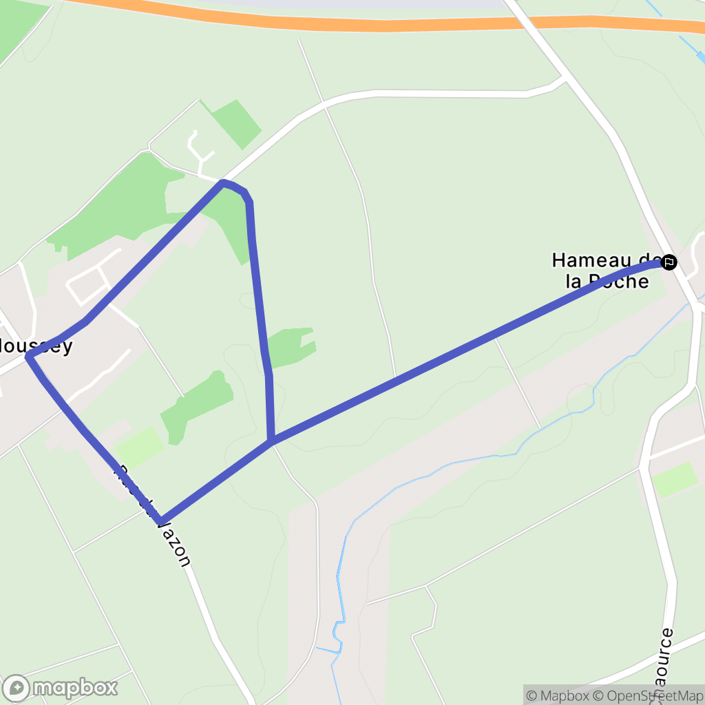 Isle-Aumont : carte du parcours de randonnée - France
