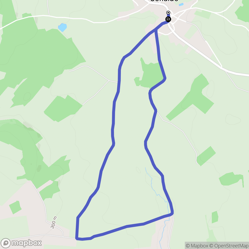Senaide : carte du parcours de randonnée - France