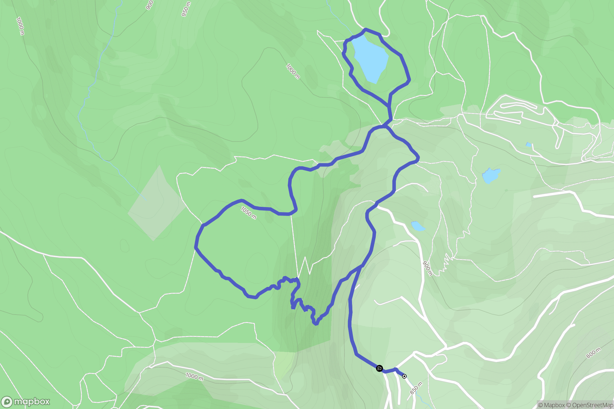 La Bresse : carte du parcours de randonnée - France