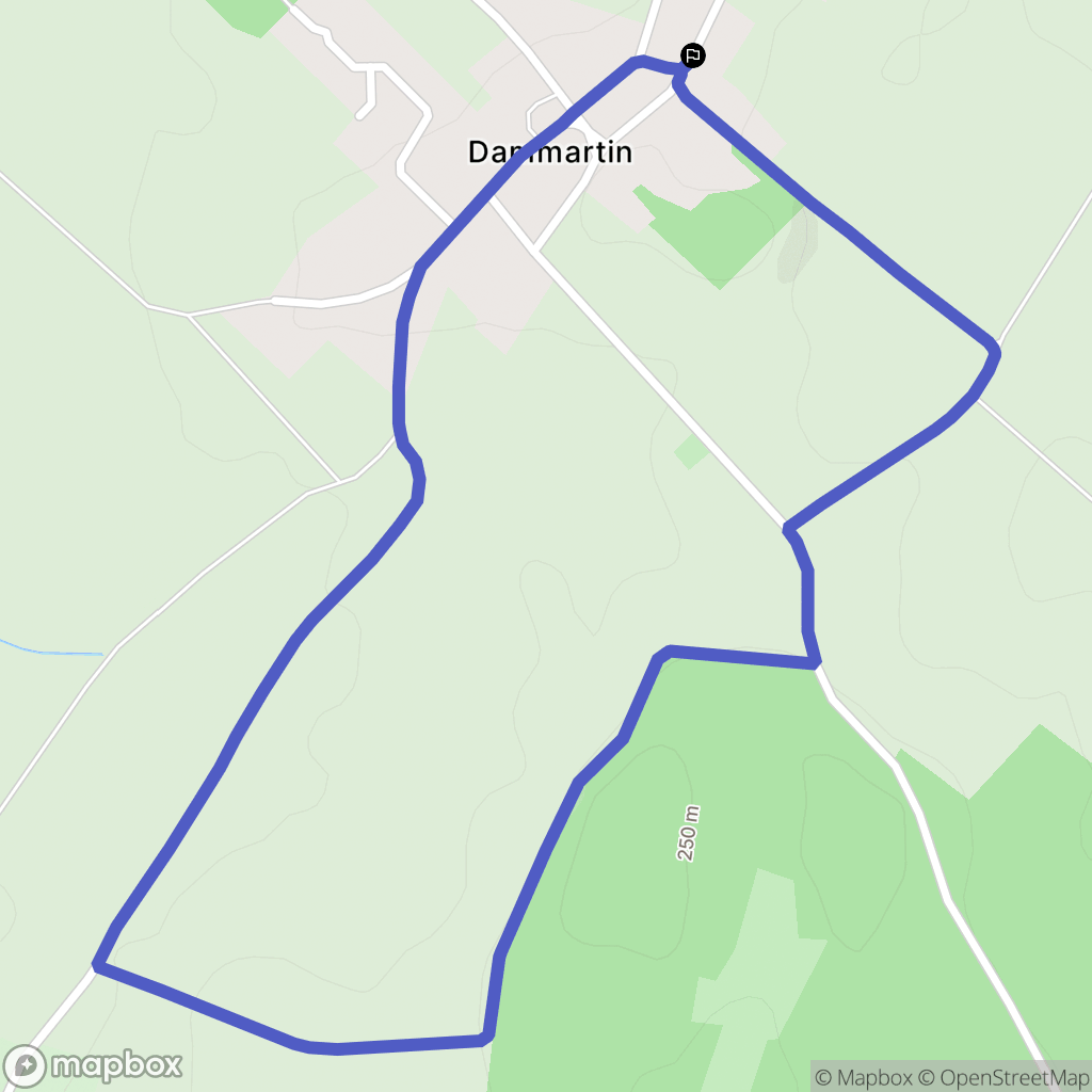 Dammartin-Marpain : carte du parcours de randonnée - France