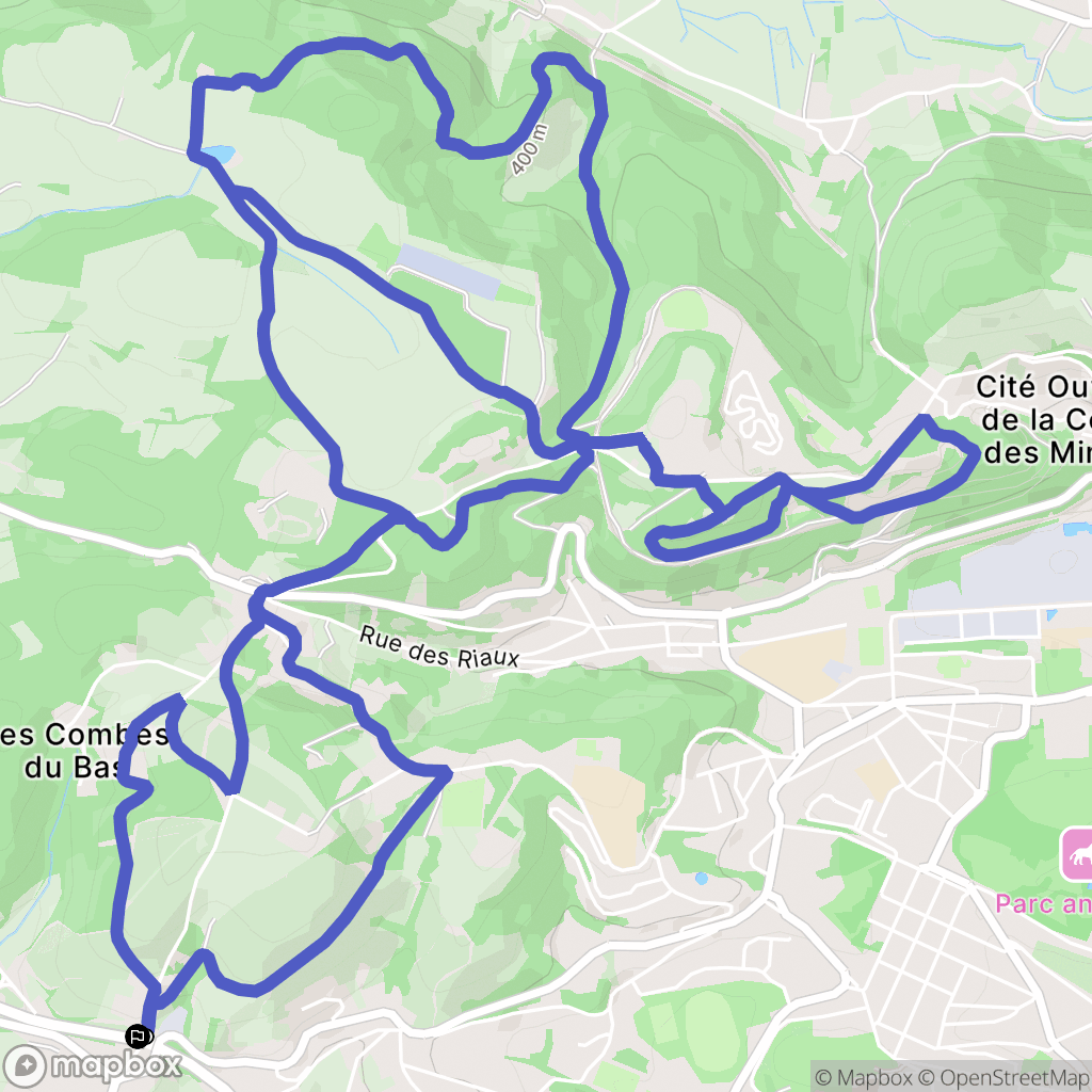 Montcenis : carte du parcours de randonnée - France