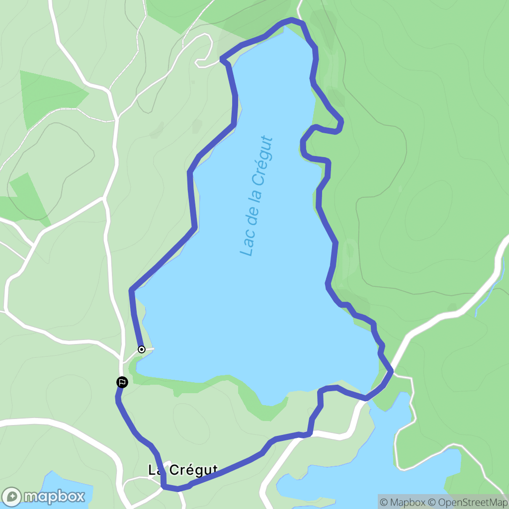 Trémouille : carte du parcours de randonnée - France