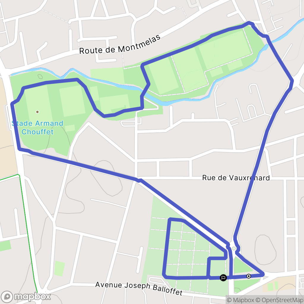 Villefranche-sur-Saône : carte du parcours de randonnée - France