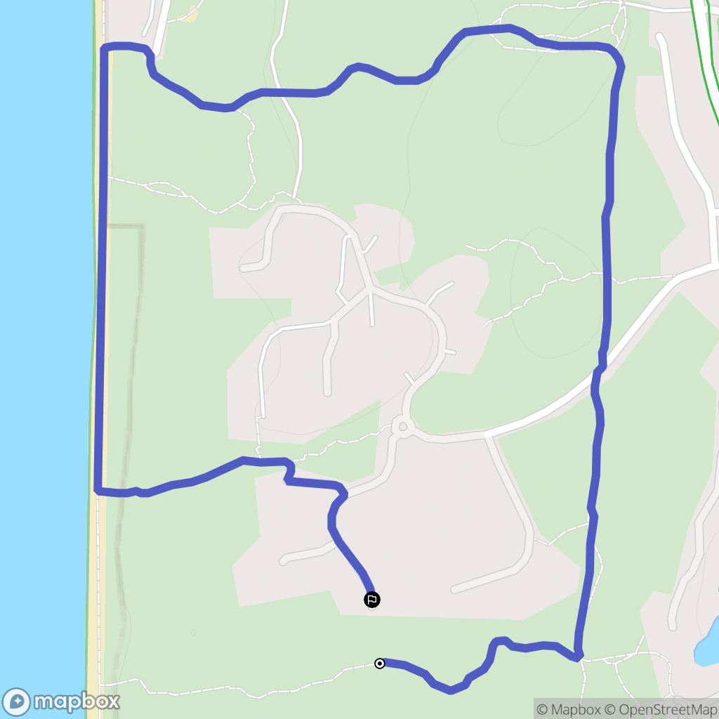 Le Touquet-Paris-Plage : carte du parcours de randonnée - France