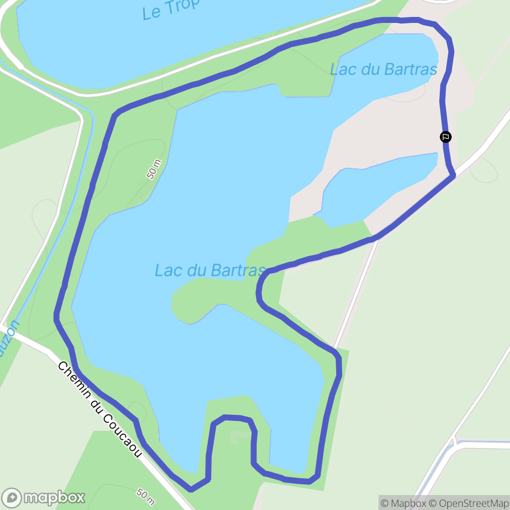Bollène : carte du parcours de randonnée - France