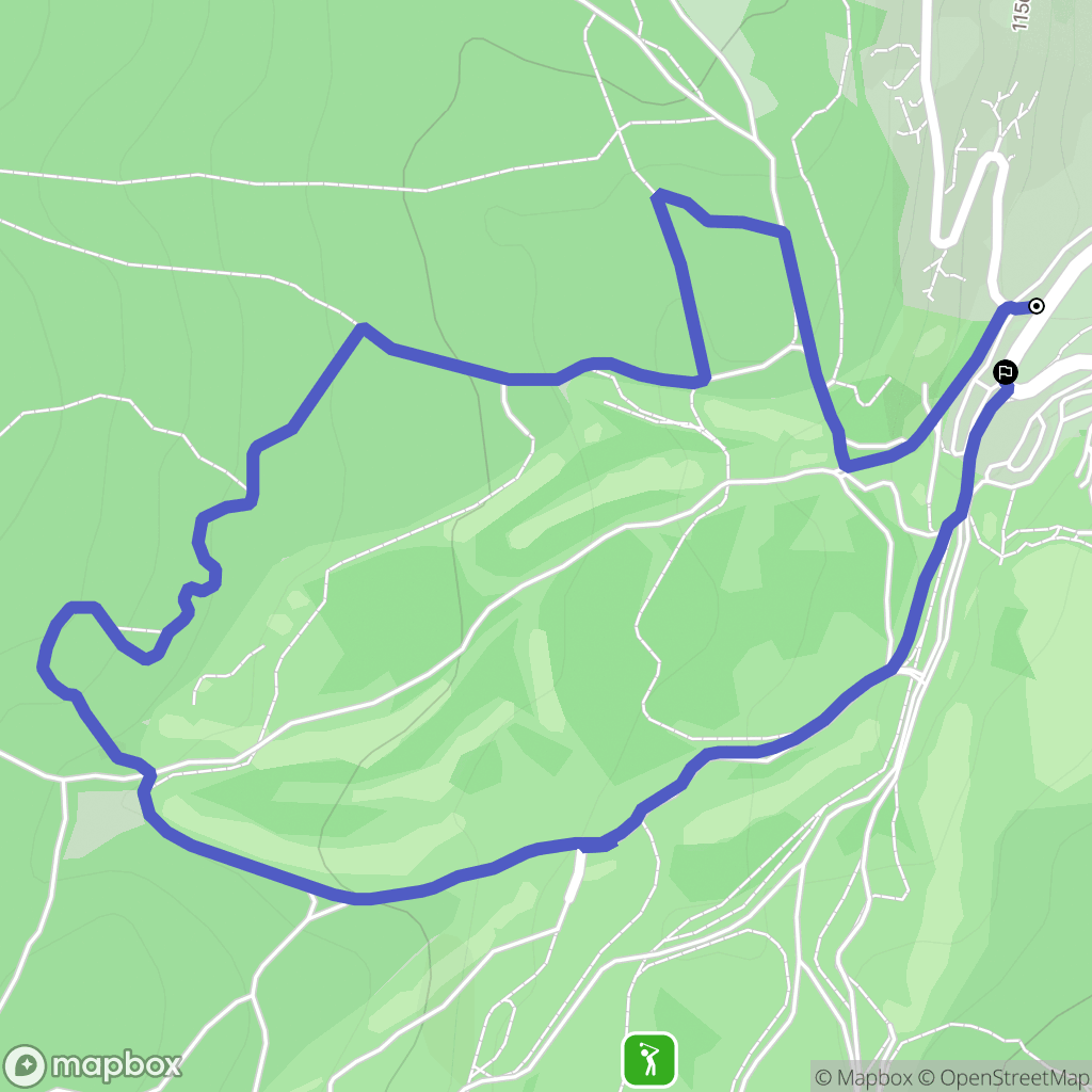 Corrençon-en-Vercors : carte du parcours de randonnée - France