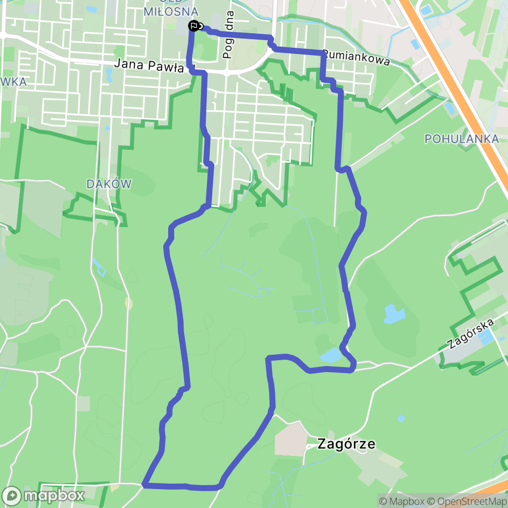 Warszawa: mapa trasy - Poland