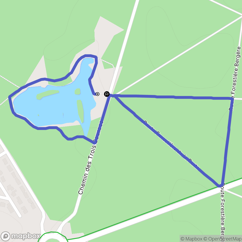 L'Isle-Adam : carte du parcours de randonnée - France