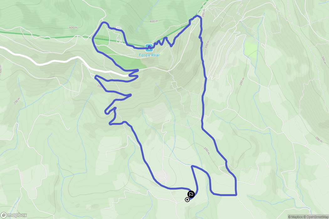 Millas : carte du parcours de randonnée - France