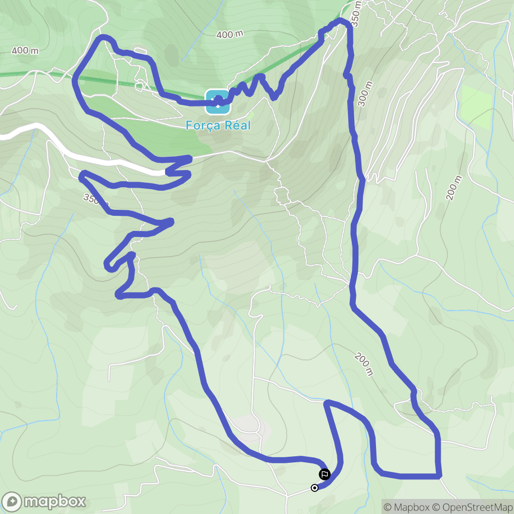 Millas : carte du parcours de randonnée - France