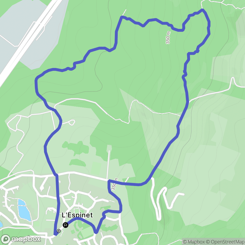 Quillan : carte du parcours de randonnée - France
