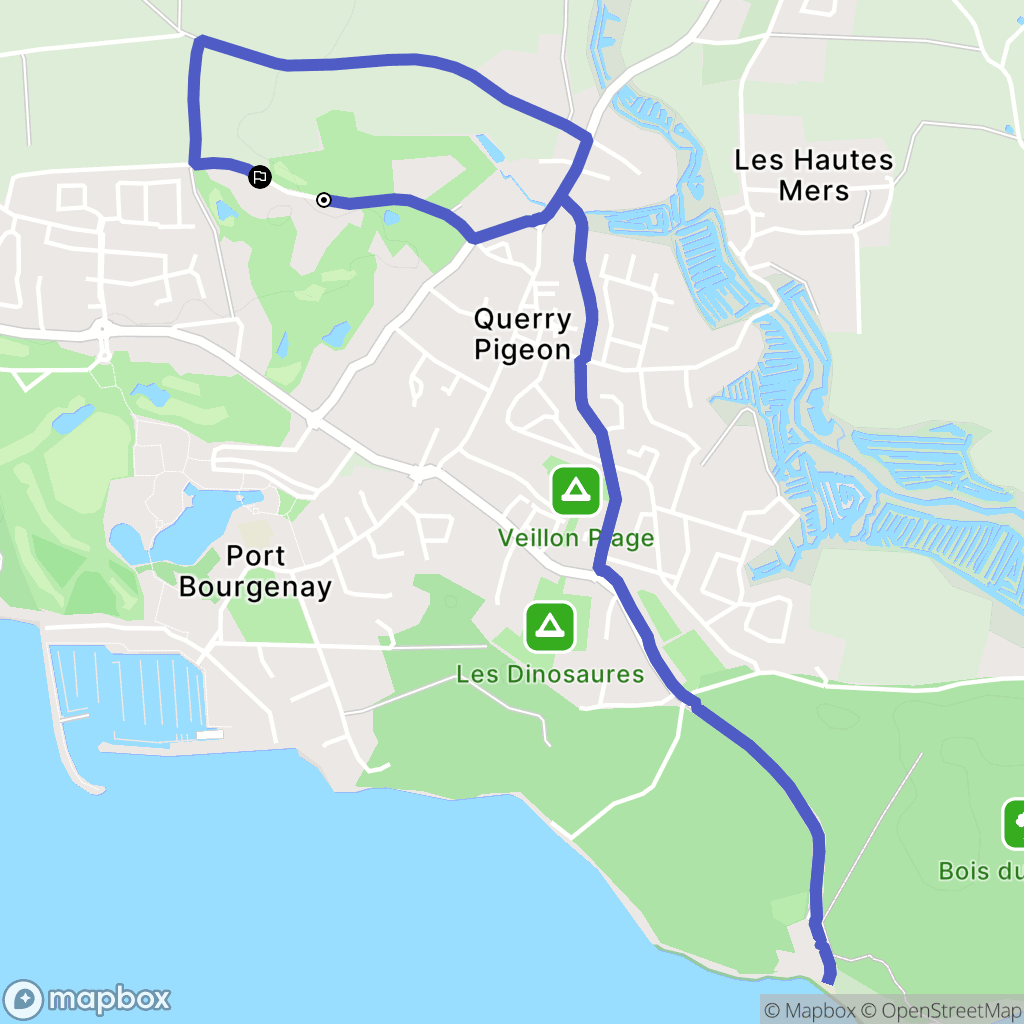 Talmont-Saint-Hilaire : carte du parcours de randonnée - France