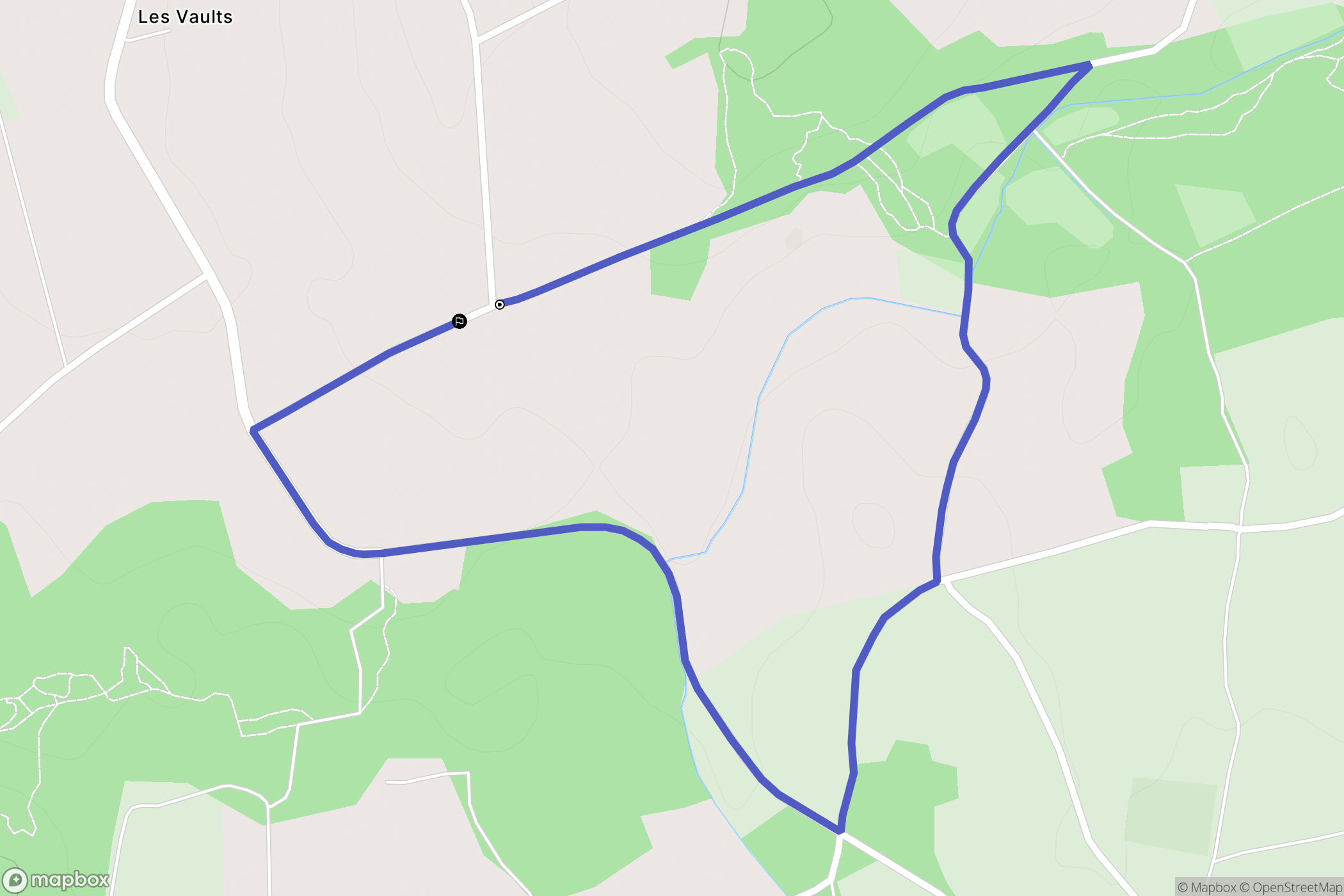 Monterfil : carte du parcours de randonnée - France