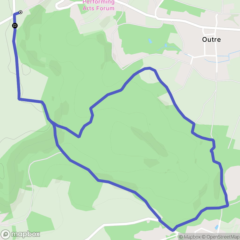 Saint-Erme-Outre-et-Ramecourt : carte du parcours de randonnée - France