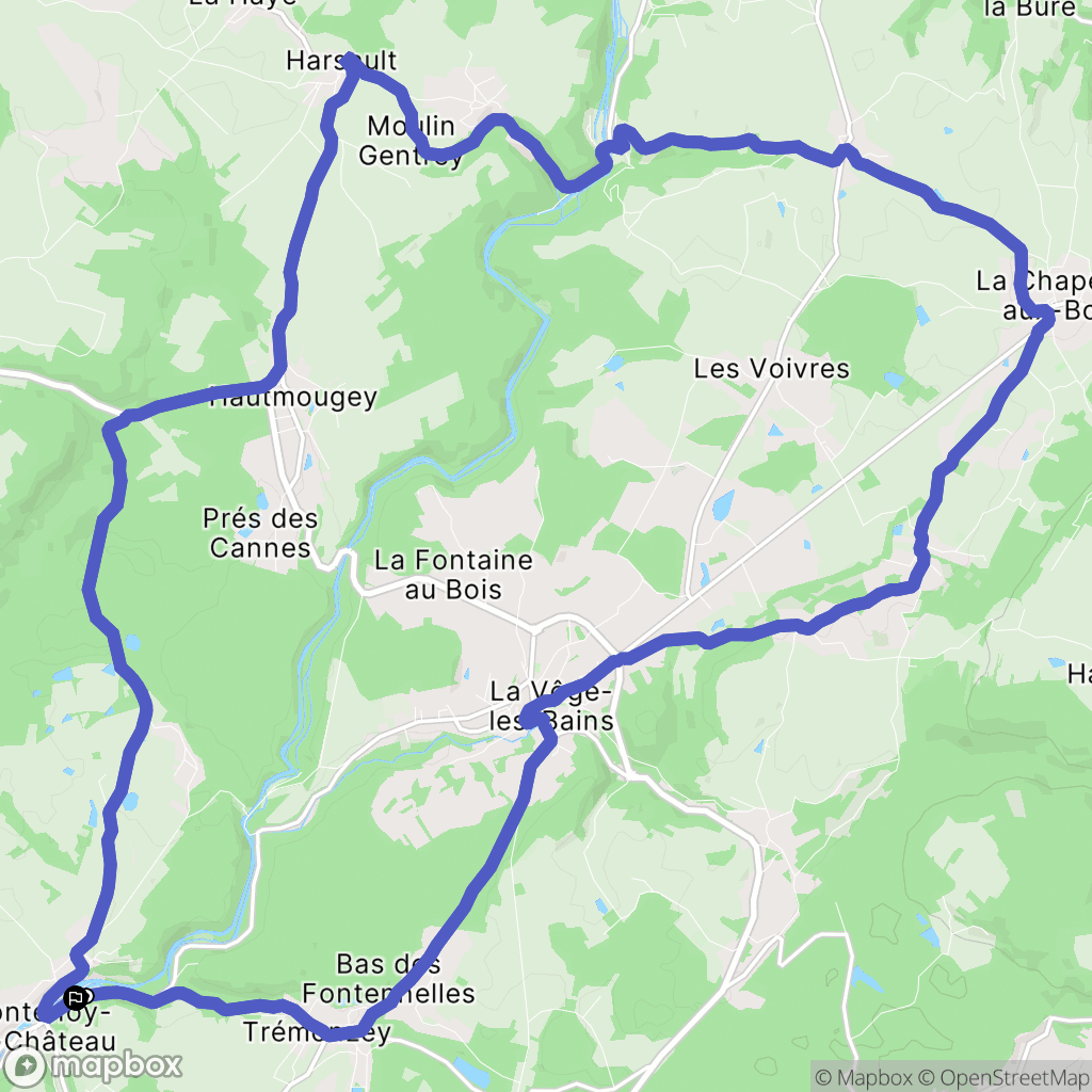 Fontenoy-le-Château: routekaart voor buitenactiviteiten - France