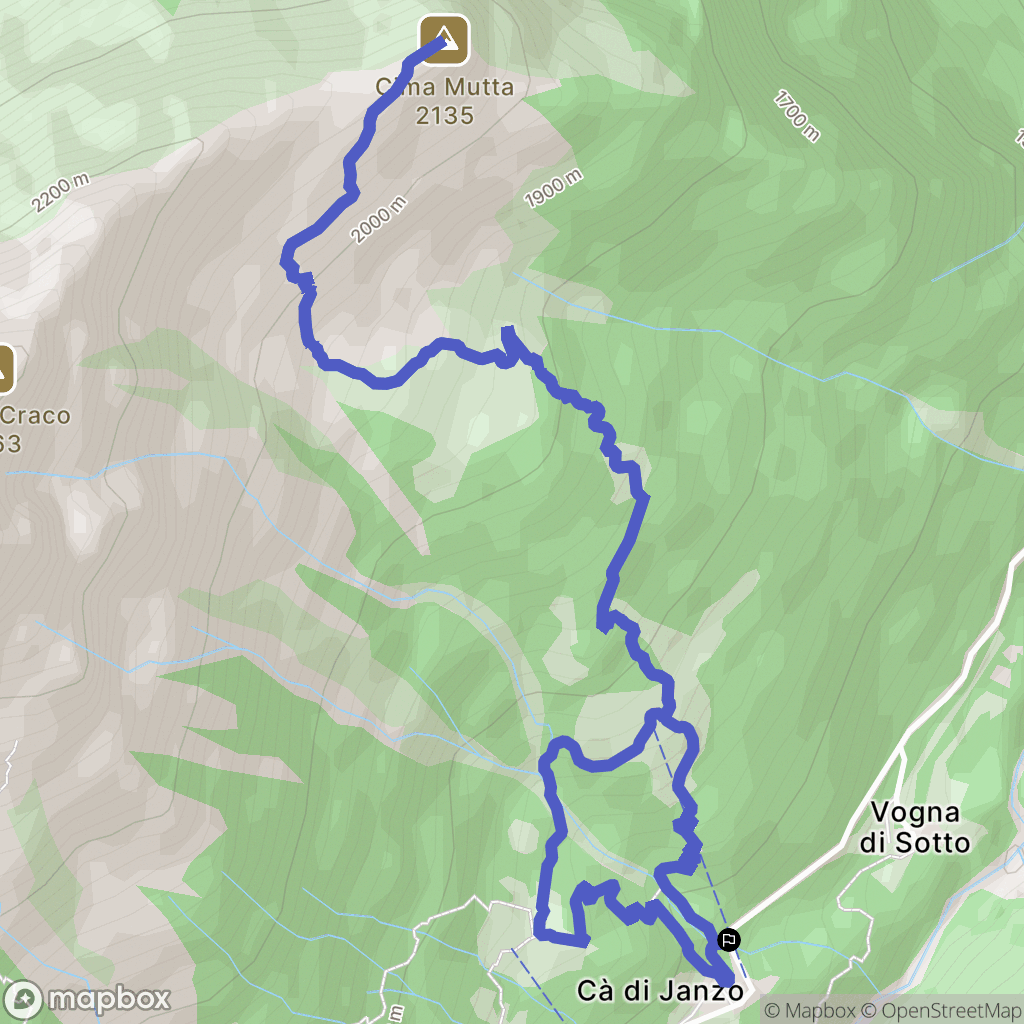 Riva Valdobbia : carte du parcours de randonnée - Italy