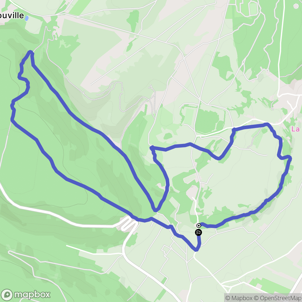 Marsannay-la-Côte : carte du parcours de randonnée - France