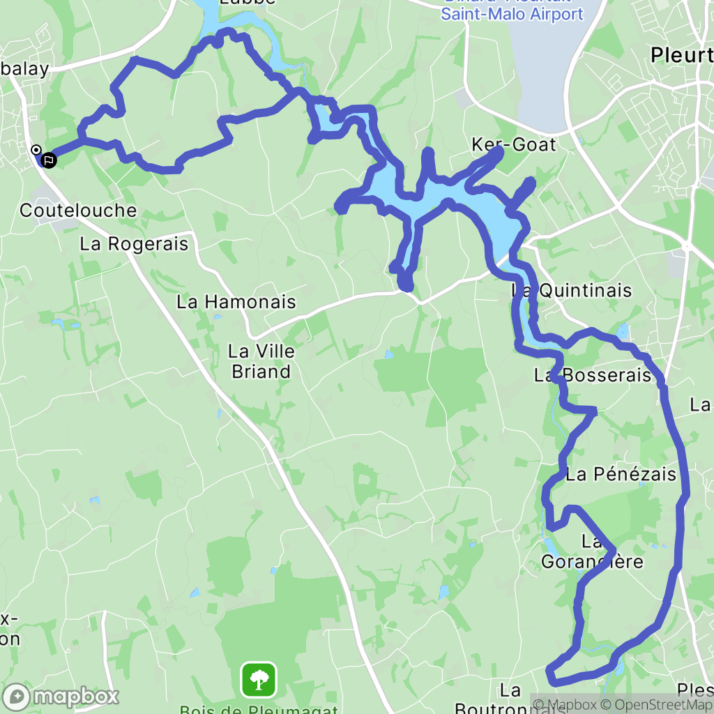 Beaussais-sur-Mer : carte du parcours de randonnée - France