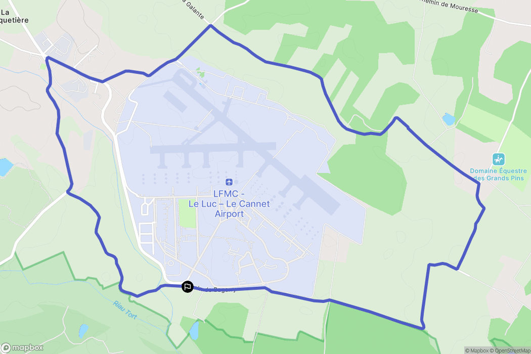 Le Cannet-des-Maures : carte du parcours de randonnée - France