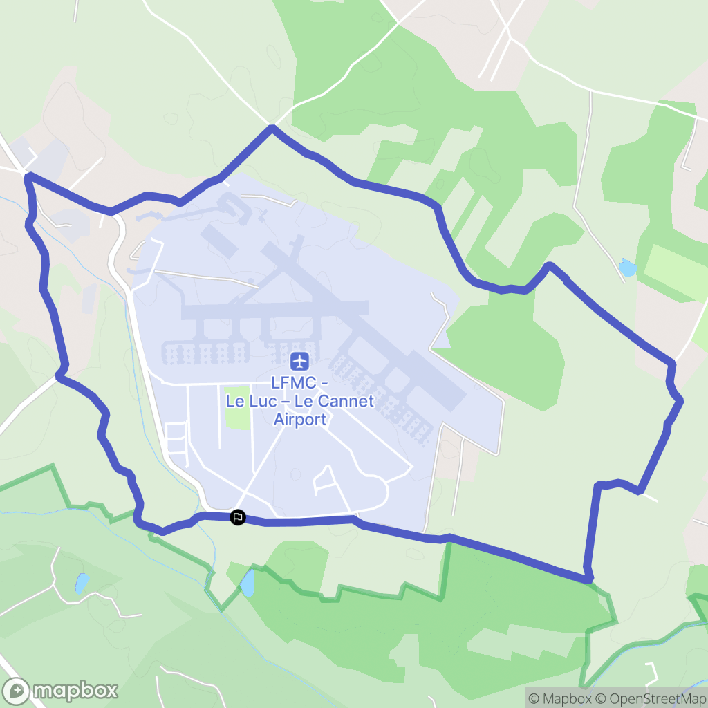 Le Cannet-des-Maures : carte du parcours de randonnée - France