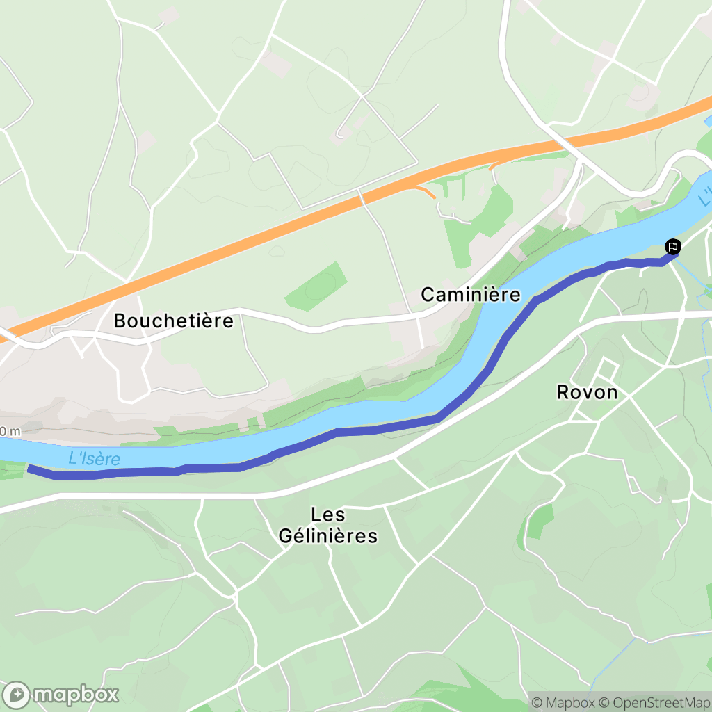 Saint-Gervais : carte du parcours de randonnée - France