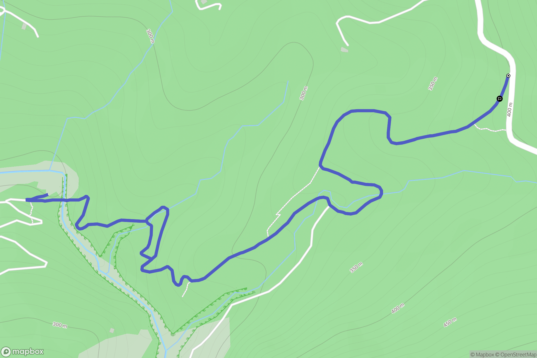 Gilette : carte du parcours de randonnée - France