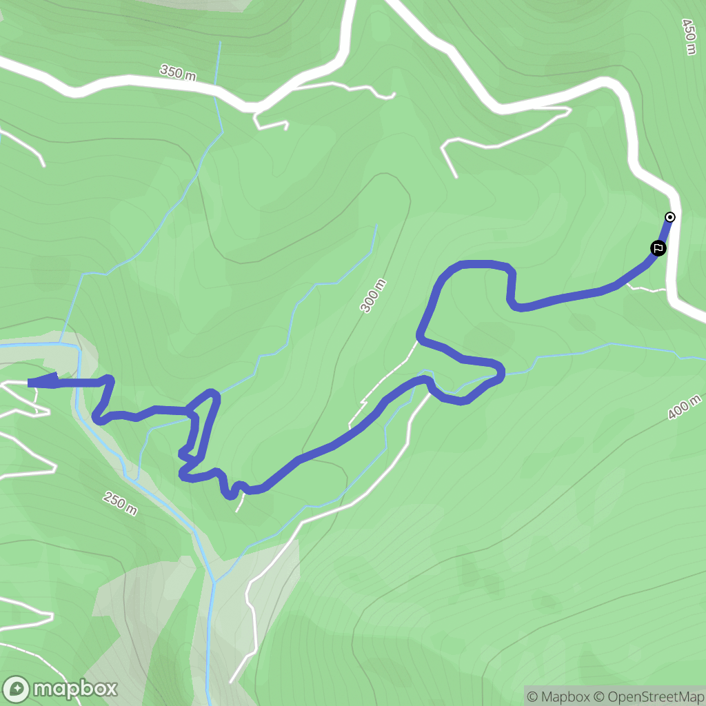 Gilette : carte du parcours de randonnée - France