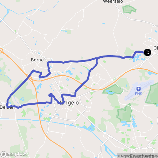 Oldenzaal: routekaart voor buitenactiviteiten - Netherlands