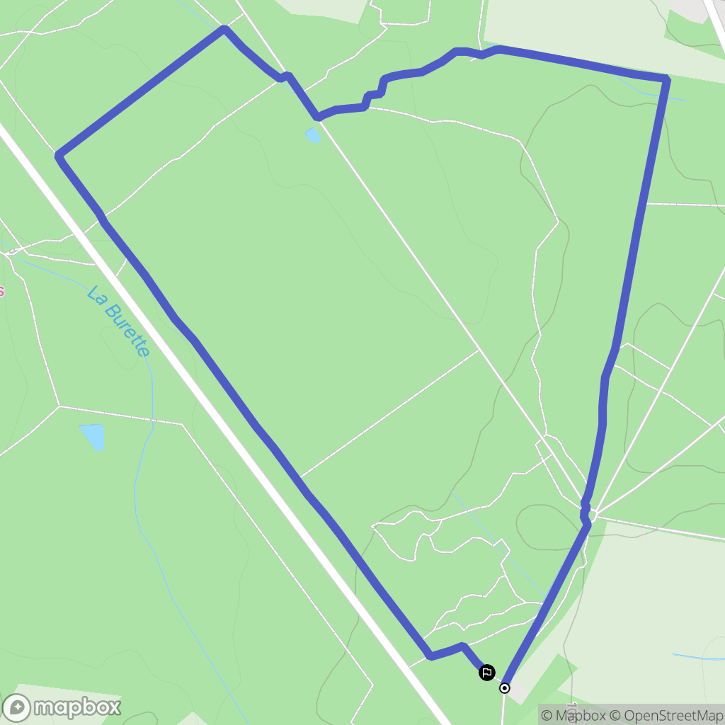 Liffré : carte du parcours de randonnée - France