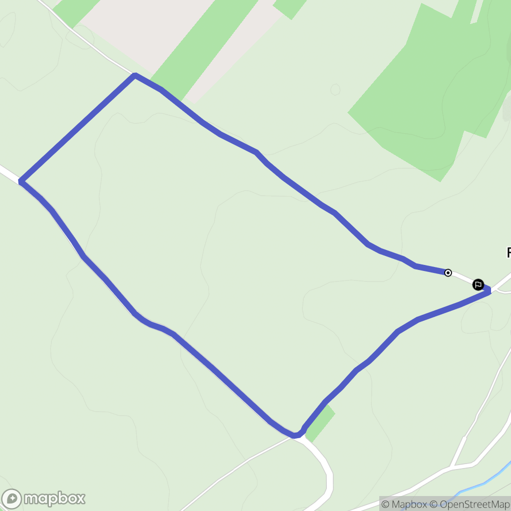 Tréon : carte du parcours de randonnée - France