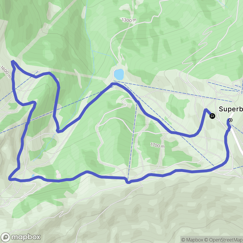 Saint-Aventin : carte du parcours de randonnée - France