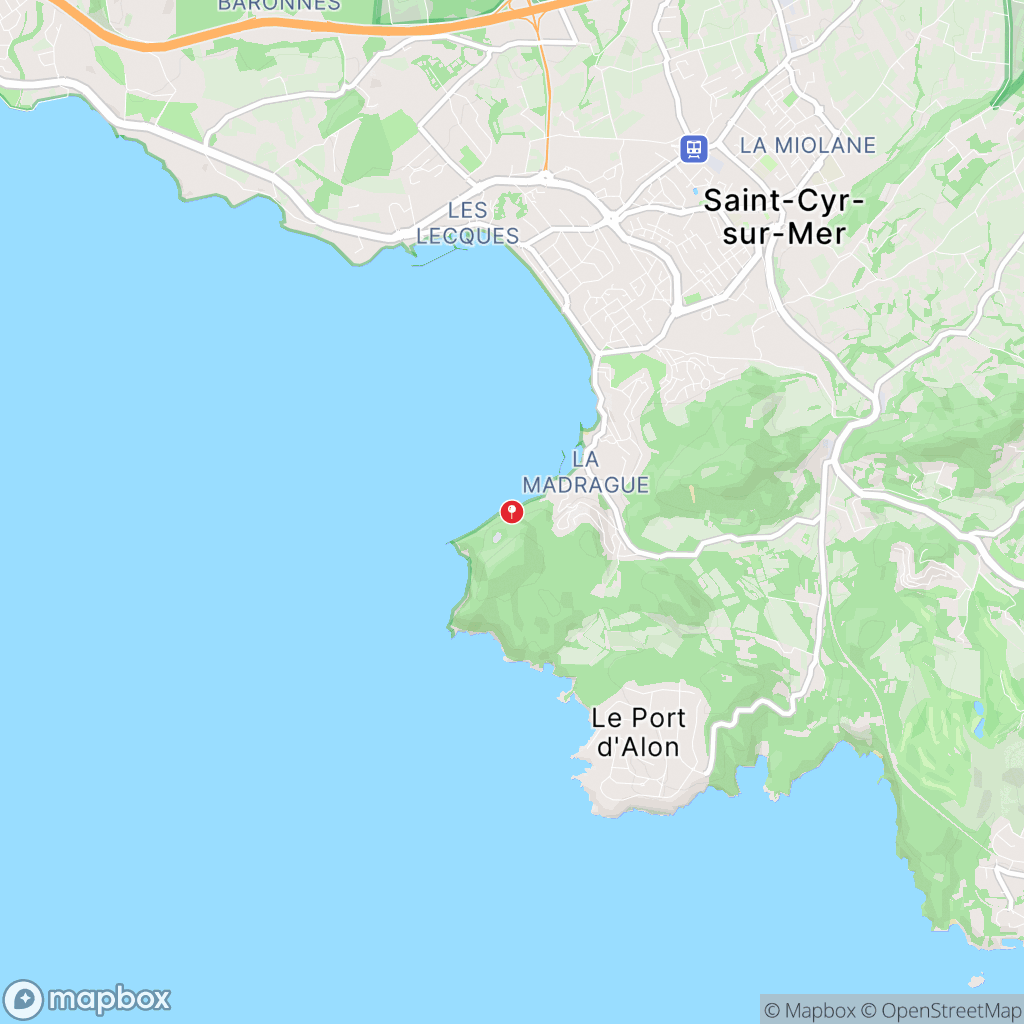 Carte de la zone de délimitation de randonnee-sentier-du-littoral-saint-cyr-sur-mer-var