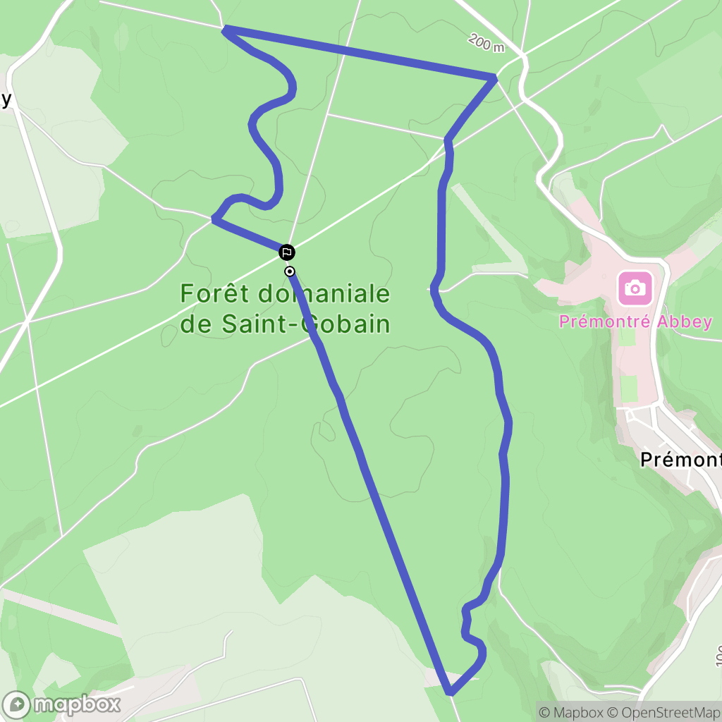 Bassoles-Aulers : carte du parcours de randonnée - France