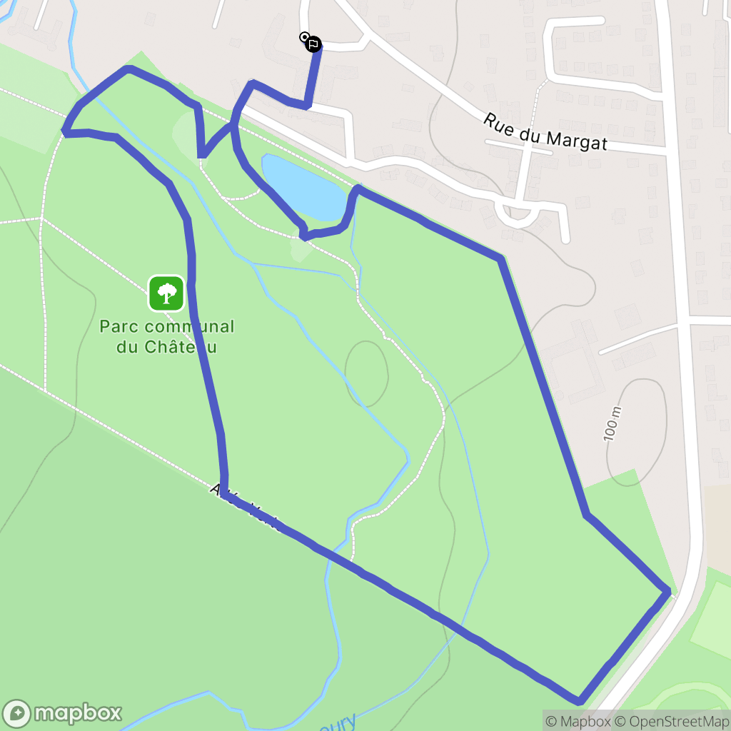 Fontenay-Trésigny : carte du parcours de randonnée - France