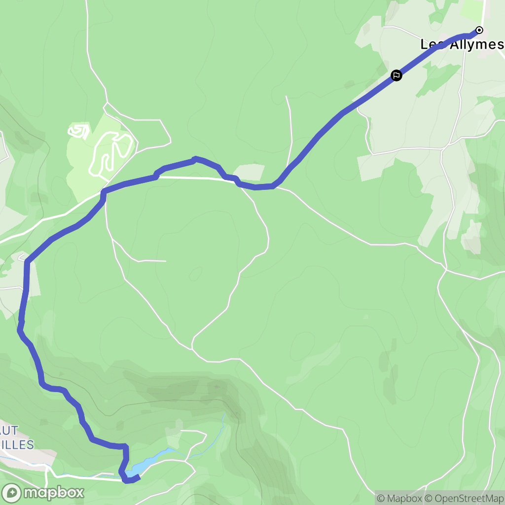 Ambérieu-en-Bugey : carte du parcours de randonnée - France