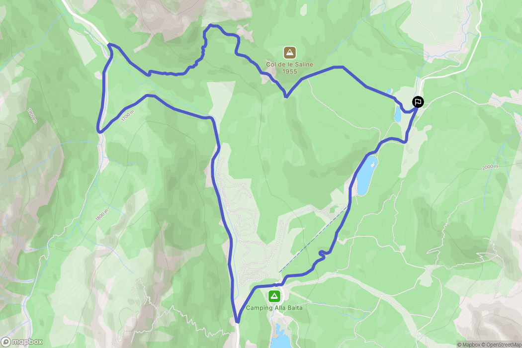  : carte du parcours de randonnée - Italy