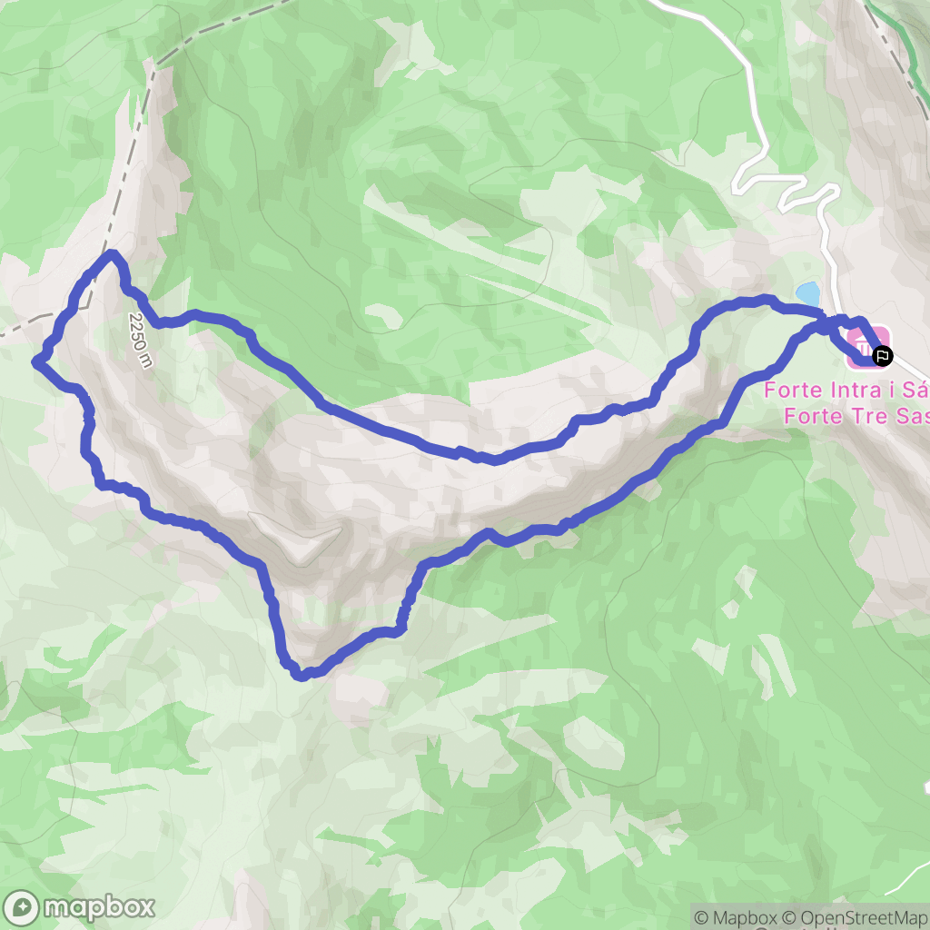  : carte du parcours de randonnée - Italy