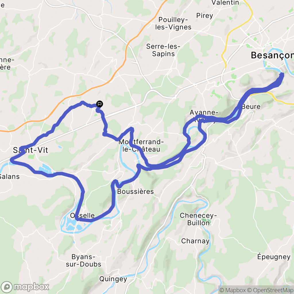 Dannemarie-sur-Crète : carte du parcours de randonnée - France