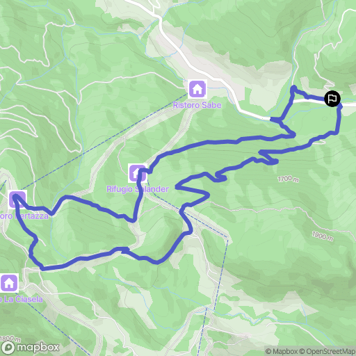  : carte du parcours de randonnée - Italy