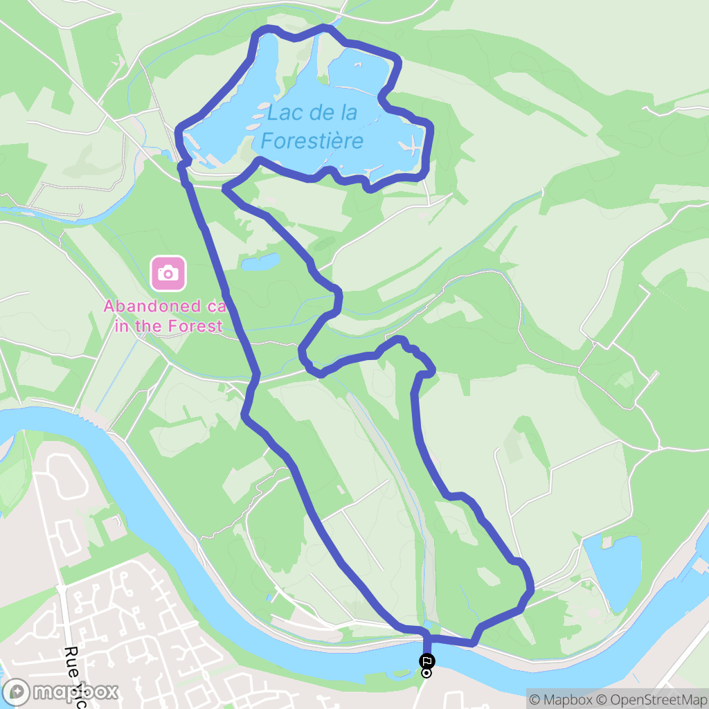 Meyzieu : carte du parcours de randonnée - France