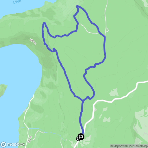 Lect : carte du parcours de randonnée - France