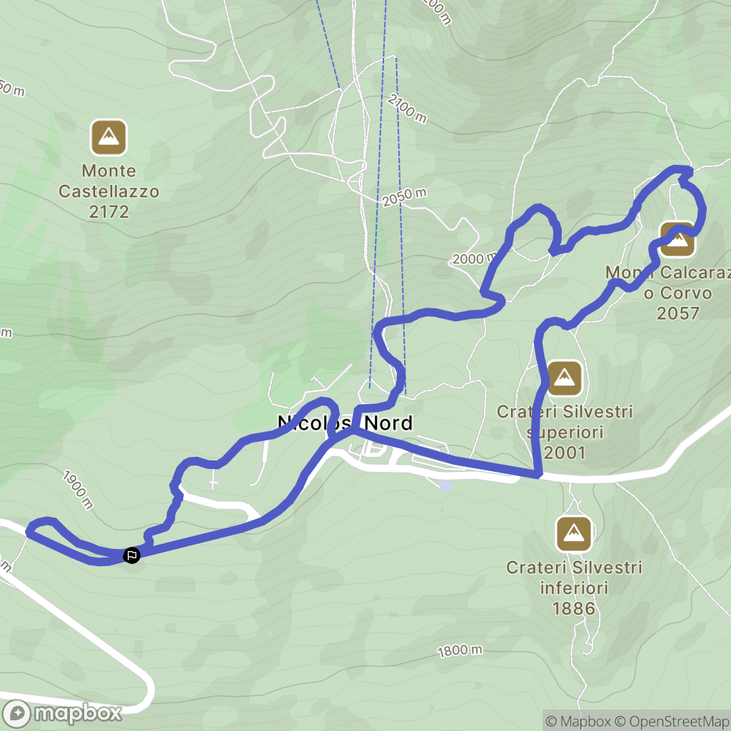 : carte du parcours de randonnée - Italy