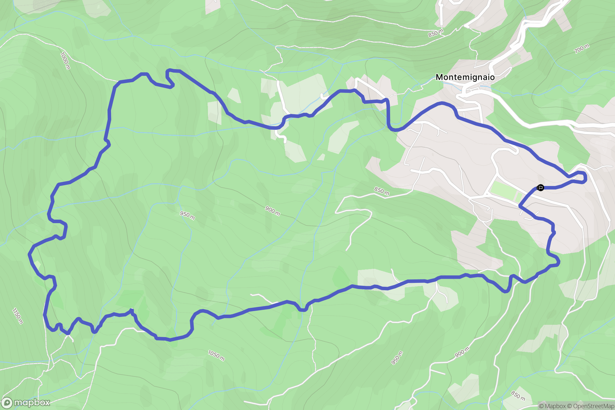La Pieve-molino : carte du parcours de randonnée - Italy