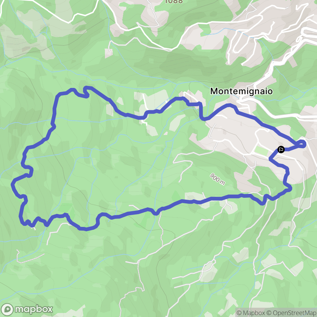 La Pieve-molino : carte du parcours de randonnée - Italy