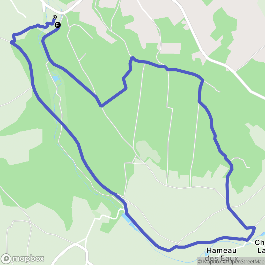 Fermanville : carte du parcours de randonnée - France